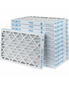 16 x 25 x 2", MERV 8, 35&#37; Efficiency, Wire-Backed Pleated Air Filter - Case of 12