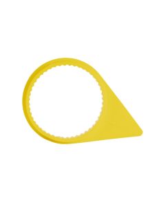 MRICPMASY33 image(0) - Checkpoint Checkpoint Medium Arrow Wheel Nut Indicator - Solid Yellow 33 mm (Bag of 100 Pcs)