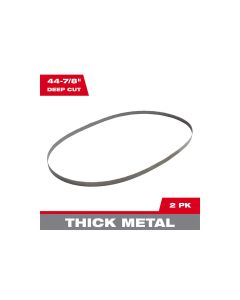 MLW48-39-0554 image(0) - Milwaukee Tool 10/14 TPI Standard Deep Cut Portable Band Saw Blade 2PK