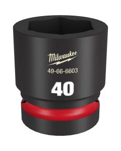 Milwaukee Tool SHOCKWAVE Impact Duty  1"Drive 40MM Standard 6 Point Socket