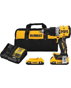 DWTDCD805D2 image(2) - DeWalt 20V MAX* XR&reg; Brushless Cordless 1/2 in. Hammer Drill/Driver Kit