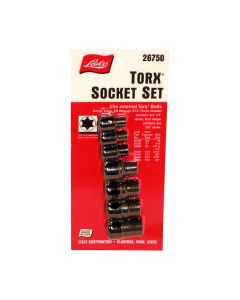 LIS26750 image(0) - Lisle SOCKET TORX EXTERNAL SET 8 PC.