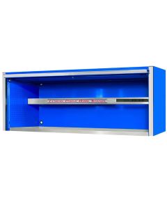 EXTEX7201HCQBLCR image(0) - Extreme Tools EXQ Series 72"W x 30"D Professional Extreme Power Workstation Hutch Blue with Chrome Handle