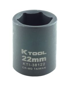 KTI38122 image(1) - K Tool International SOC IMP MET 1/2DR 22MM