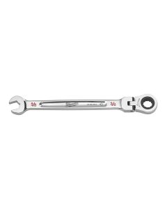 MLW45-96-9812 image(0) - Milwaukee Tool 3/8" Flex Head Ratcheting Combination Wrench