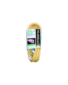 ECI01287 image(1) - Coleman Cable EXT CORD 25' 16/3 YEL LITED END