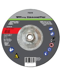 Forney Industries Grinding Wheel, Metal, Type 27, 7 in x 1/4 in x 5/8 in-11