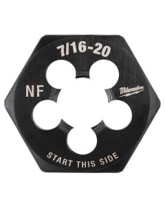 MLW49-57-5357 image(0) - 7/16"-20 NF 1-Inch Hex Threading Die