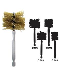 IPA8038 image(0) - Innovative Products Of America Brass 25mm-40mm Bore Brush Set