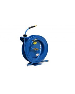 BLBBBRHD3850-AIO image(0) - BluBird BluBirdAll-in-OneRubber Air Hose Reel 3/8" X 50(Single Arm - Heavy Duty) with 3' Lead-in-Hose.Includes FreeStyle, Sshhh Tek, and Safety Rewind Features.