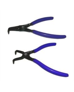 VIM TOOLS 2-Piece 7 in. Bent Snap Ring Pliers Set Intern & Ext