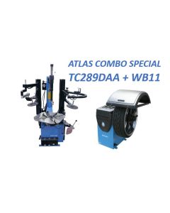 Atlas Automotive Equipment Atlas Equipment TC289DAA Rim Clamp Tire Changer + WB11 Wheel Balancer Combo Package