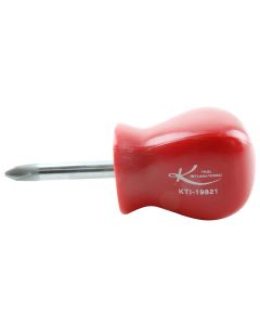 K Tool International SCREWDRIVER PHILLIPS #2 STUBBY 1 1/2IN. RED