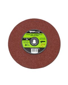 Forney Industries Resin Fibre Sanding Disc, Aluminum Oxide, 7 in x 7/8 in Arbor, 50 Grit