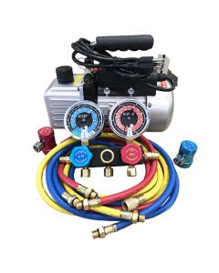 FJC9281YF image(0) - FJC R1234yf Vacuum Pump & Manifold Set