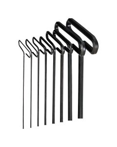 EKL35168 image(0) - Eklind Tool Company HEX KEY SET 8 PC T-HANDLE 6IN. METRIC 2-10MM