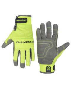 LEGGH202M image(0) - Flexzilla&reg; Garden General Purpose Gloves, Synthetic Leather, Gray/ZillaGreen&trade;, For Women, M