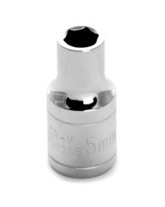 WLMW36205 image(0) - Wilmar Corp. / Performance Tool 1/4'' Dr 6pt Std. Socket 5mm