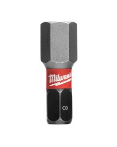 MLW48-32-4729 image(0) - Milwaukee Tool SHOCKWAVE Impact Hex 8 MM Insert Bits (Bulk 25)