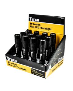 TIT36016-12 image(0) - Titan 12 Pc. 60-Lumen LED Mini Flashlight Counter Display