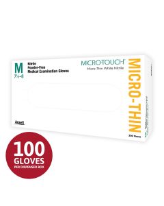 Microflex MIcro-Thin Nit Disp Gloves NL PF Exam Blue Small Box/300 units