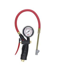 MILS-577A image(0) - Milton Industries Analog Inflator Gauge with Straight Foot Head Chuck