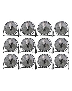 KTI77720-PL12 image(0) - K Tool International 20" 4-way Tilting High Velocity Industrial Floor Fan (Pallet of 12)