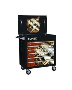 SUN8057SANDRA image(0) - Sunex Premium Full Drawer Service Cart - Pin Girl Sandra