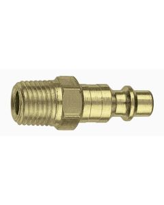 AMFCP21B-10 image(0) - Amflo 1/4" Coupler Plug with 1/4" Male thread I/M Industrial Brass- Pack of 10