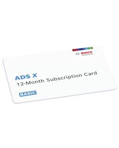 BSD3945-SUB-BAS image(0) - Bosch ADS 525X/625X 12 Month Subscription - Basic Plan