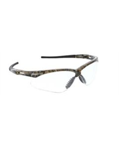 Cord includedPasses ANSI Z87+ standardsPolycarbonate lenses provide 99.9% UVA/UVB/UVC protectionPopular Mossy Oak&reg; Camouflage Pattern FrameSingle lens, wrap-around design for unobstructed viewSoft, flexible TPR temples and nosepad for added comfortSpo