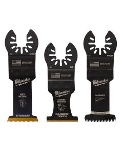 MLW49-10-9001 image(0) - Milwaukee OPEN-LOK 3PC ALL PURPOSE MULTI-TOOL BLADE VARIETY PACK