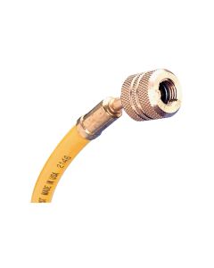 MSC45722 image(0) - Mastercool HOSE 72 R12 YELLOW W/AUTO SHUT OFF VALVES