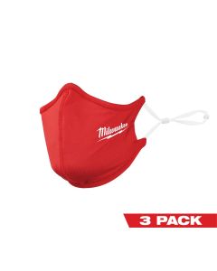 MLW48-73-4228 image(1) - Milwaukee Tool 3PK Red 2-Layer Face Mask