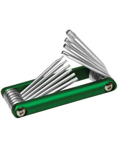 WLMW9134 image(0) - Wilmar Corp. / Performance Tool 10pc Alum. Folding Star Hex Ke