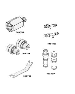 OTC303-S1199 image(0) - OTC 6L INJECTOR PRESSURE RAIL SET