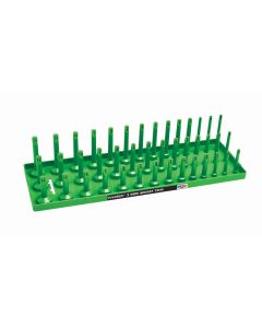 HNE12033 image(0) - Hansen Global 1/2" SAE 3-Row Socket Tray - Green