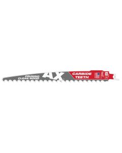 MLW48-00-5232 image(0) - Milwaukee Tool 9" 3 TPI The AX with Carbide Teeth for Pruning & Clean Wood SAWZALL Blade 1PK