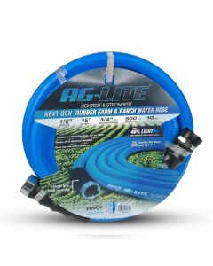 BLBAL1215 image(0) - BluBird AG-Lite Rubber Water Hose Assembly 1/2" x 15'