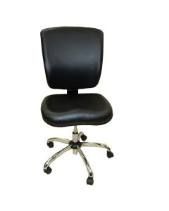 LDS1010536 image(0) - ShopSol Dental Lab Chair, Vinyl Back Black Seat