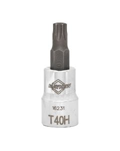 MAY16231 image(0) - Mayhew Mayhew T40H Tamper Torx&reg; Short Insert Socket Bit, 3/8-Inch Drive