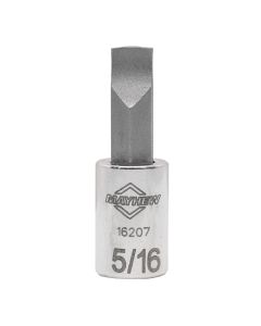 MAY16207 image(1) - Mayhew Mayhew 5/16-Inch Slotted Short Insert Socket Bit, 1/4-Inch Drive