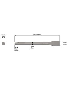 AJX382 image(0) - Ajax Tool Works Flat Chisel .050