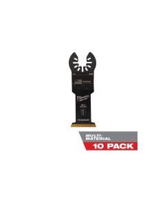 MLW49-25-1239 image(0) - Milwaukee Tool OPEN-LOK 1-3/8" TITANIUM CHARGED Bi-Metal Multi-Material Multi-Tool Blades 10PK