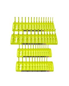 HNE92006 image(0) - Hansen Global Hi-Viz 4-Pack Soc Holder, Yellow