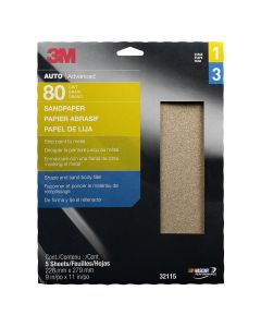 3M PRODUCTION PAPER SHEETS 9"X 11" 80D 5/PK 10PKS/CS