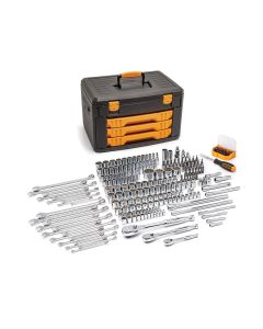 KDT80972 image(0) - GearWrench 243PC 12 POINT 1/4" 3/8" 1/2" DR TOOL SET