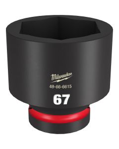 Milwaukee Tool SHOCKWAVE Impact Duty  1"Drive 67MM Standard 6 Point Socket