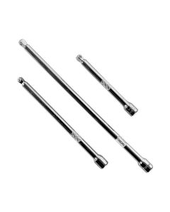 KTI21040 image(0) - K Tool International 3-PIECE 1/4 " DR WOBBLE SOC EXTENSION SET