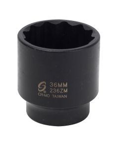 Sunex 1/2 in. Drive 12-Point Impact Socket,